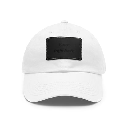 Customizable Dad Hat with Leather Patch