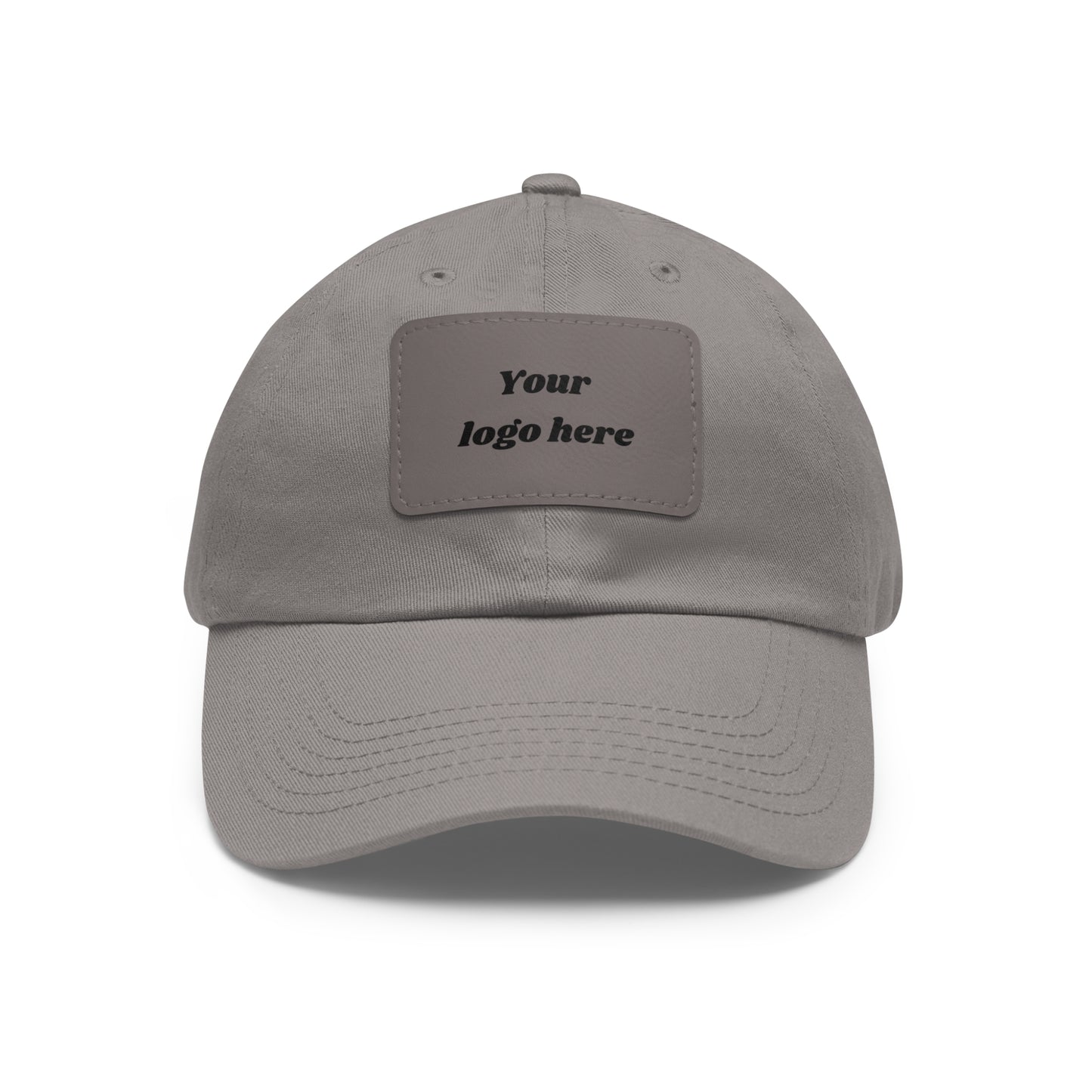 Customizable Dad Hat with Leather Patch