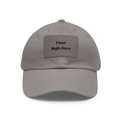 Customizable Dad Hat with Leather Patch