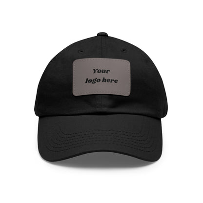 Customizable Dad Hat with Leather Patch