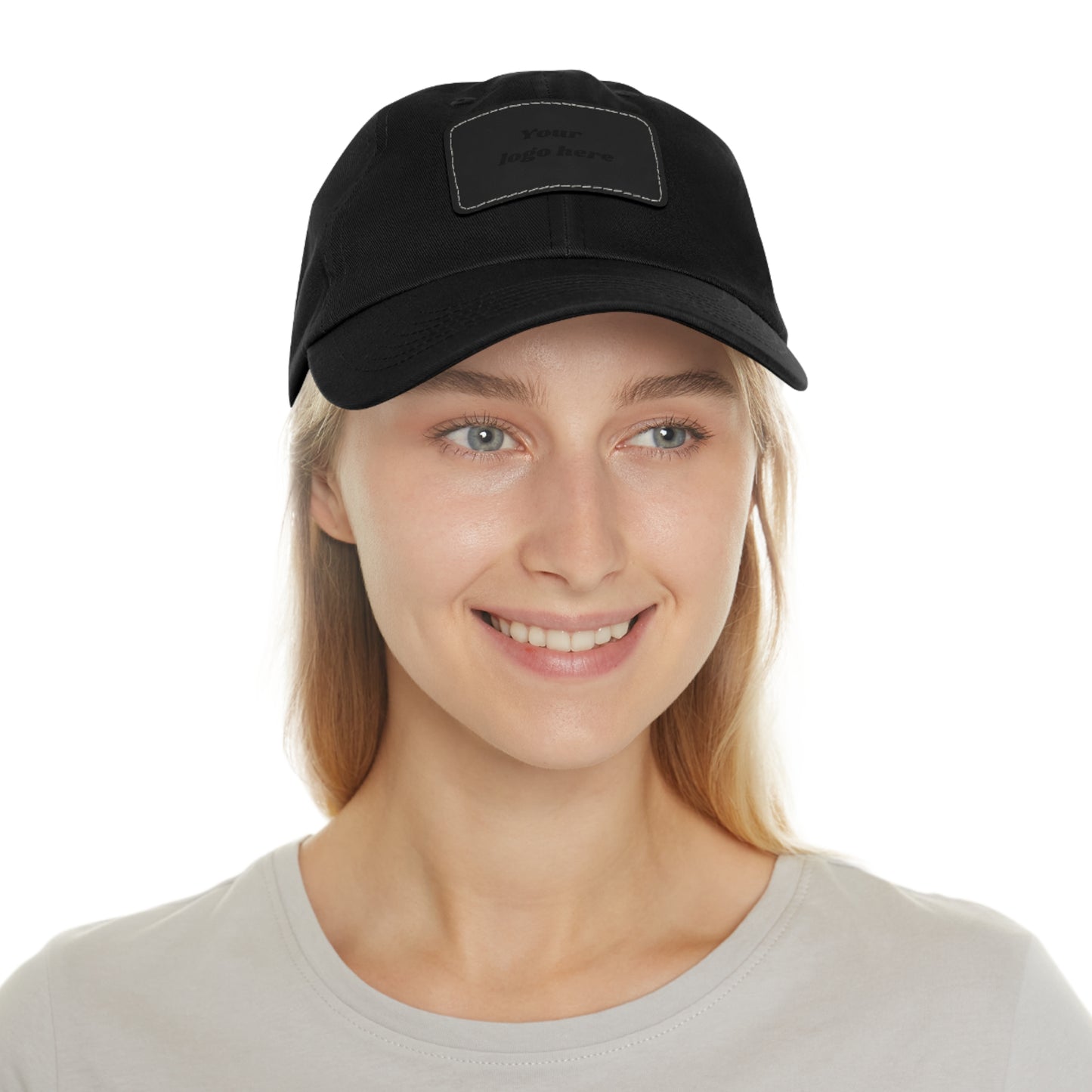 Customizable Dad Hat with Leather Patch