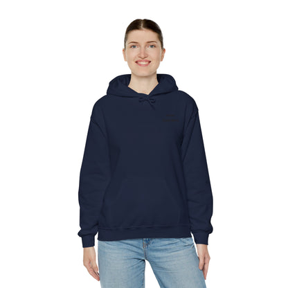 Customized Unisex Hooded Sweatshirt with Front, Back, and Side Text