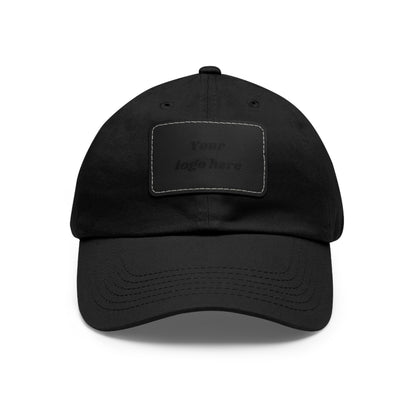 Customizable Dad Hat with Leather Patch