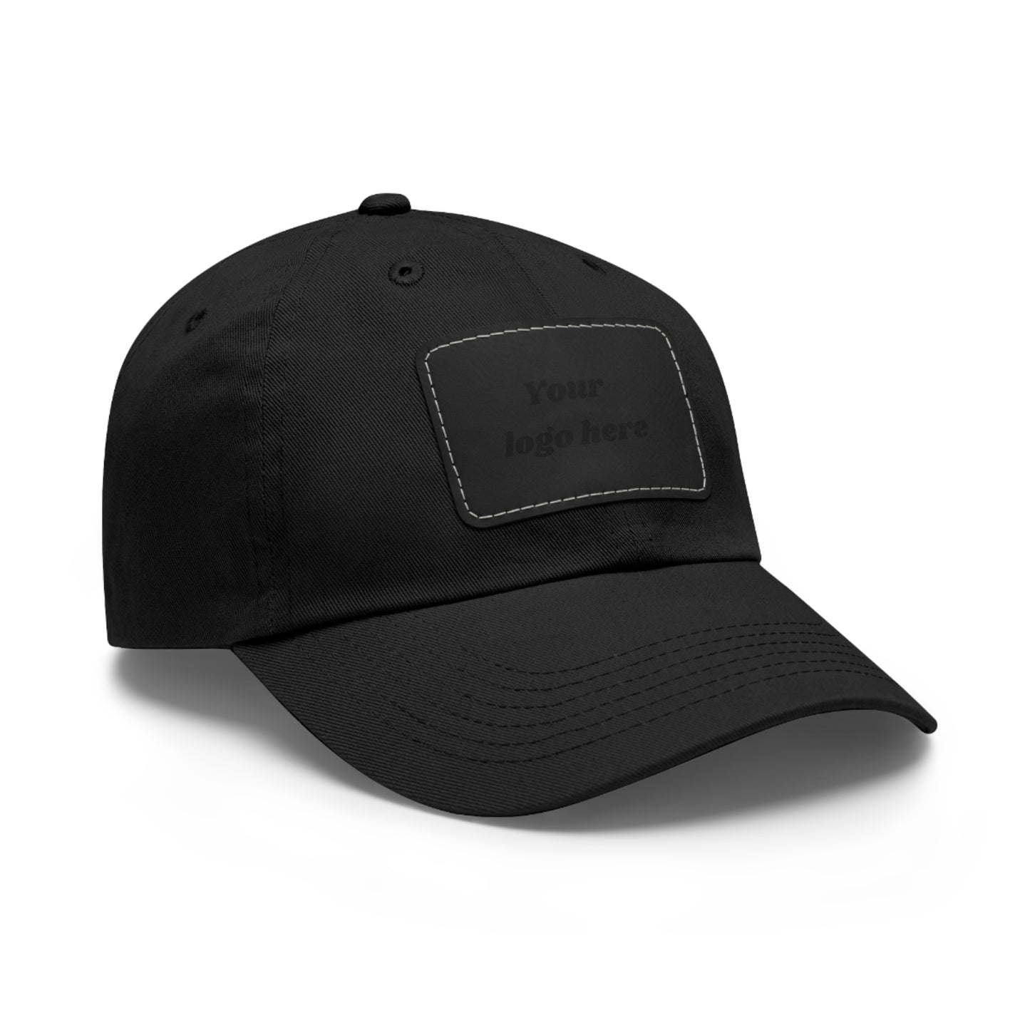 Customizable Dad Hat with Leather Patch