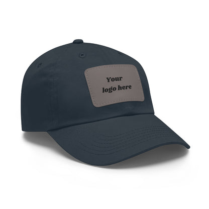 Customizable Dad Hat with Leather Patch