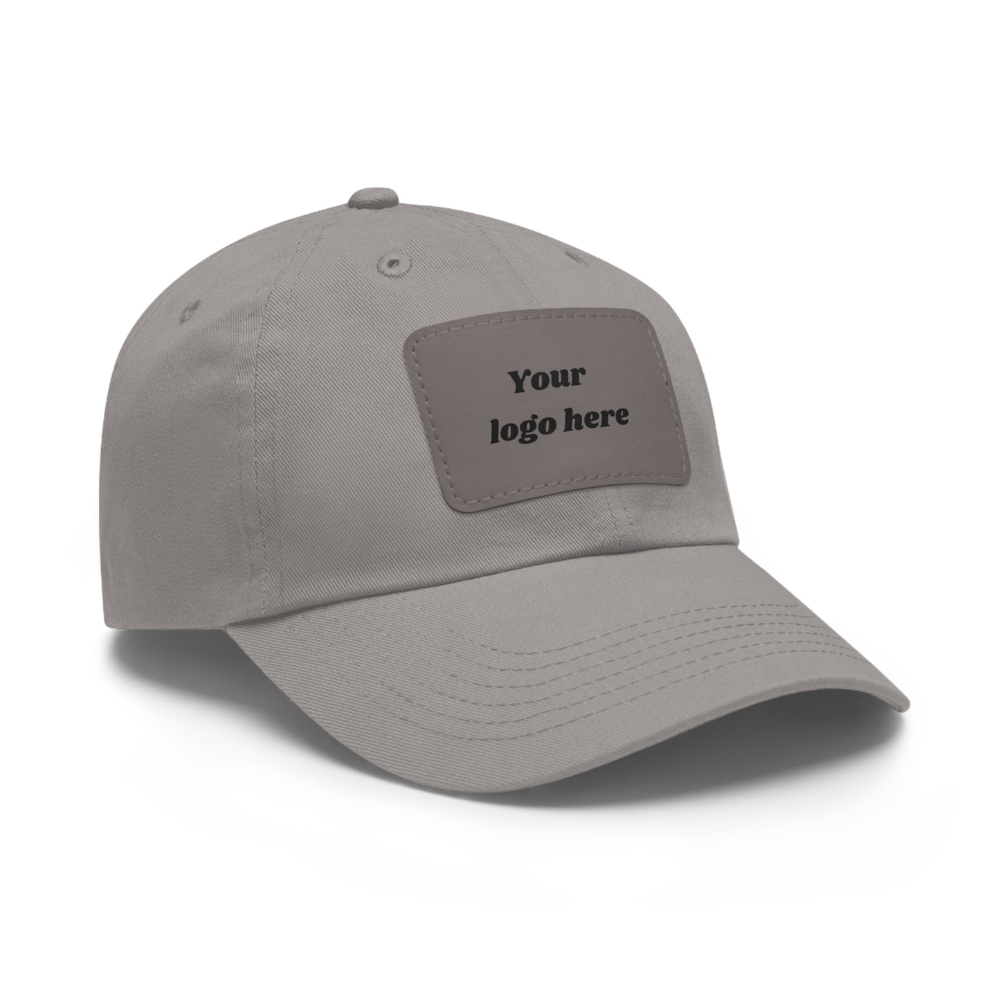 Customizable Dad Hat with Leather Patch