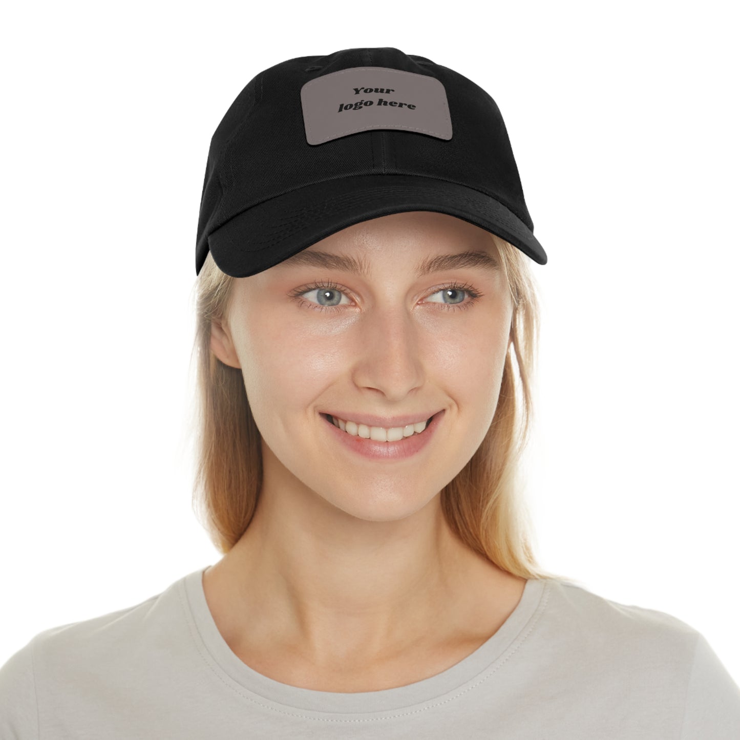 Customizable Dad Hat with Leather Patch