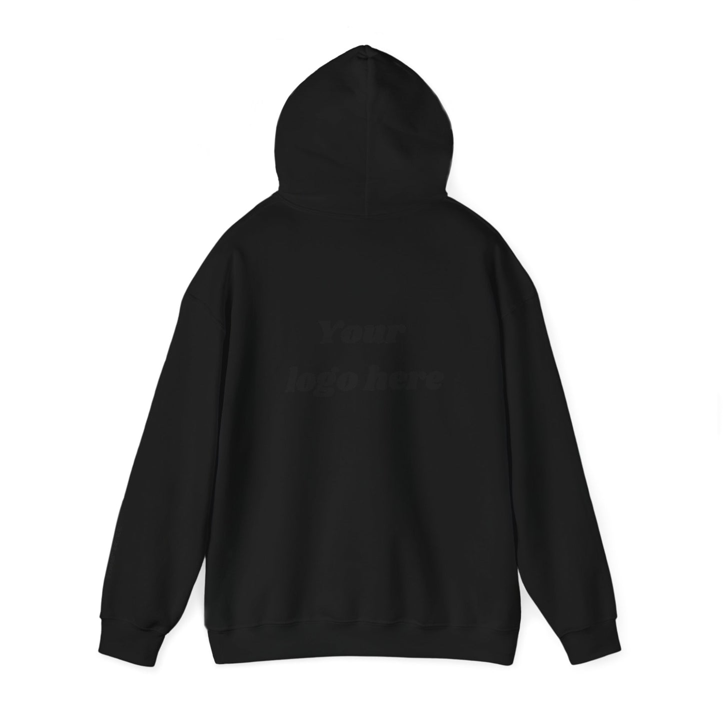 Customized Unisex Hooded Sweatshirt with Front, Back, and Side Text