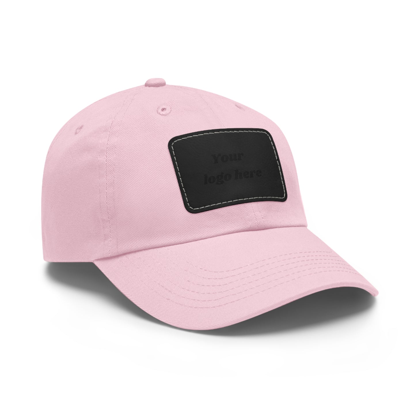 Customizable Dad Hat with Leather Patch