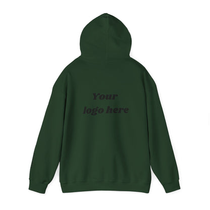 Customized Unisex Hooded Sweatshirt with Front, Back, and Side Text