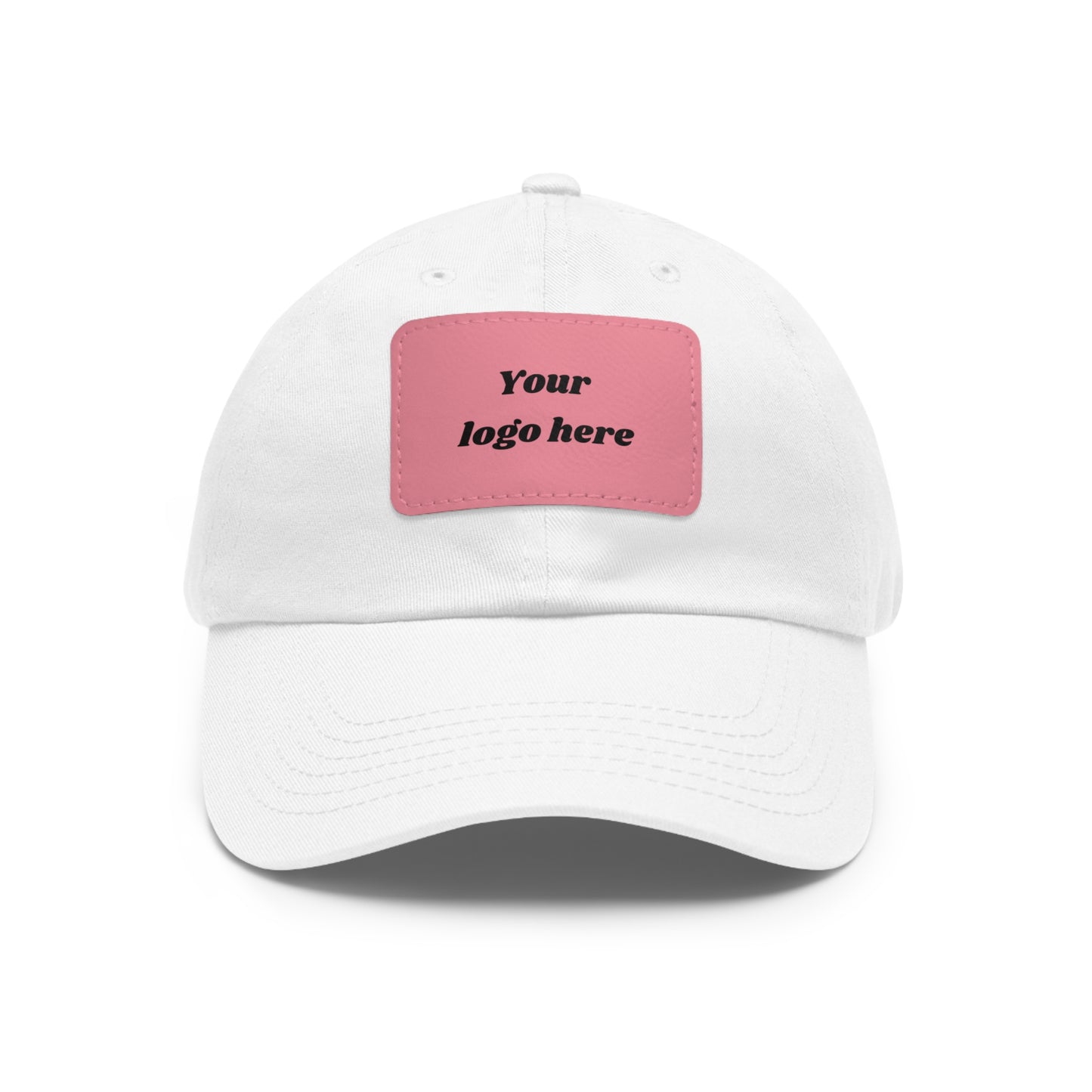 Customizable Dad Hat with Leather Patch