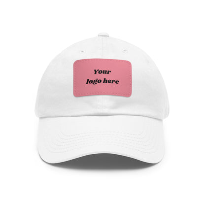 Customizable Dad Hat with Leather Patch