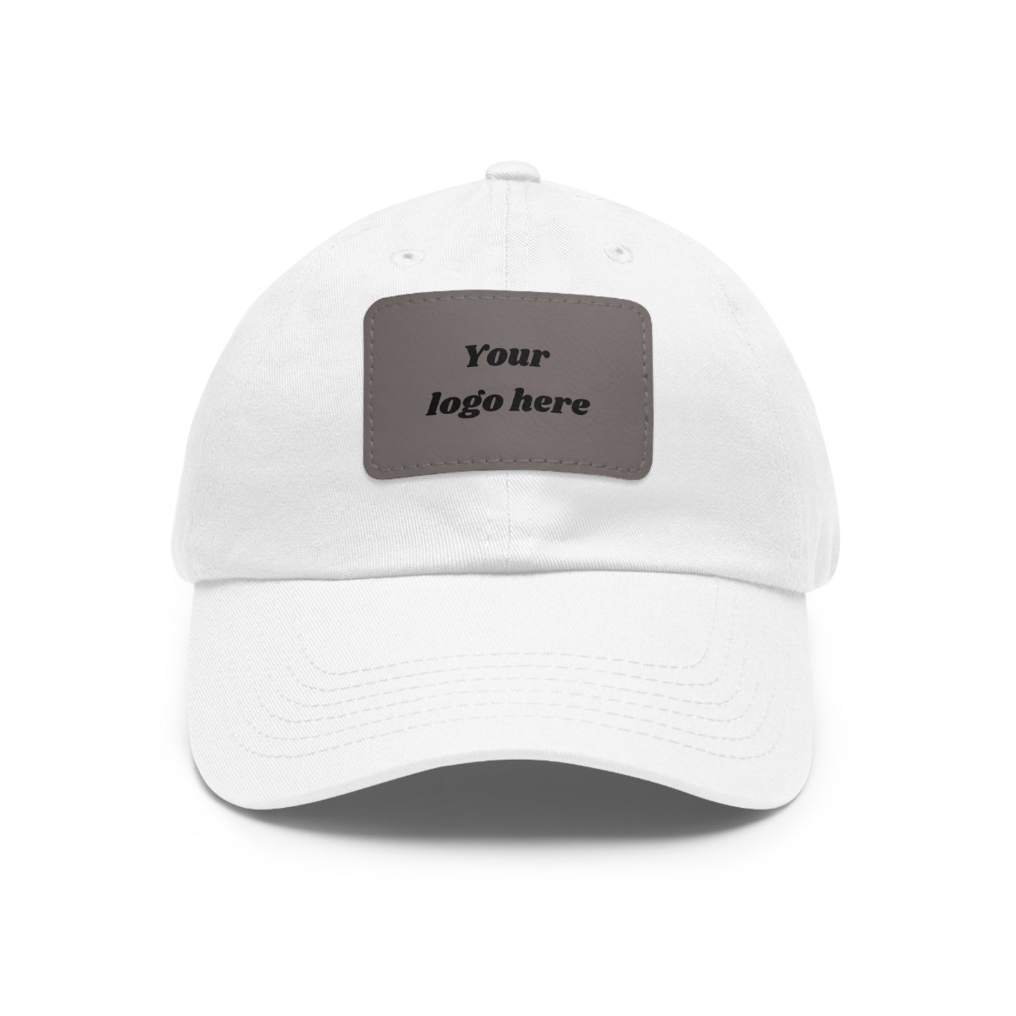 Customizable Dad Hat with Leather Patch