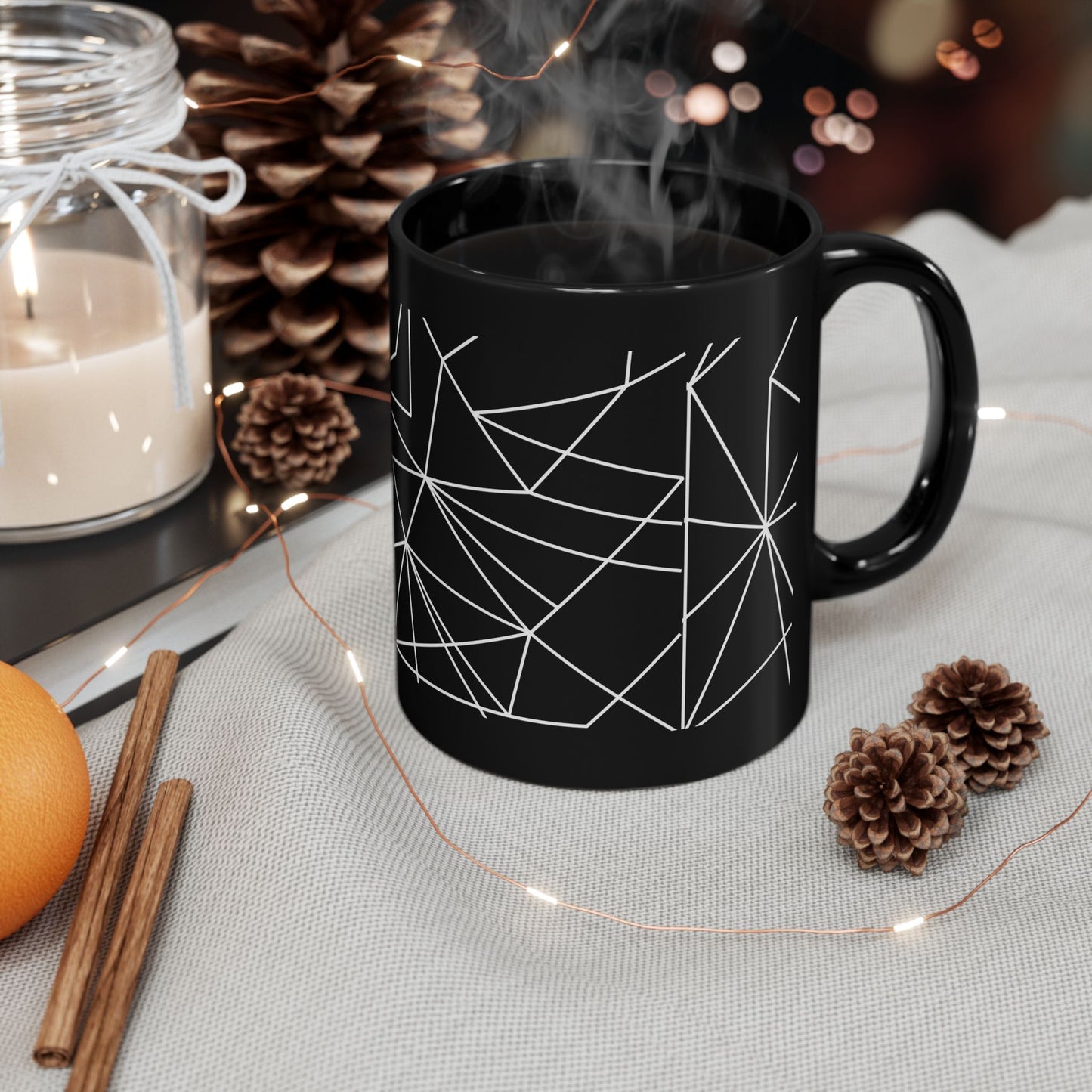 Black and White  Mug - 11oz Tech