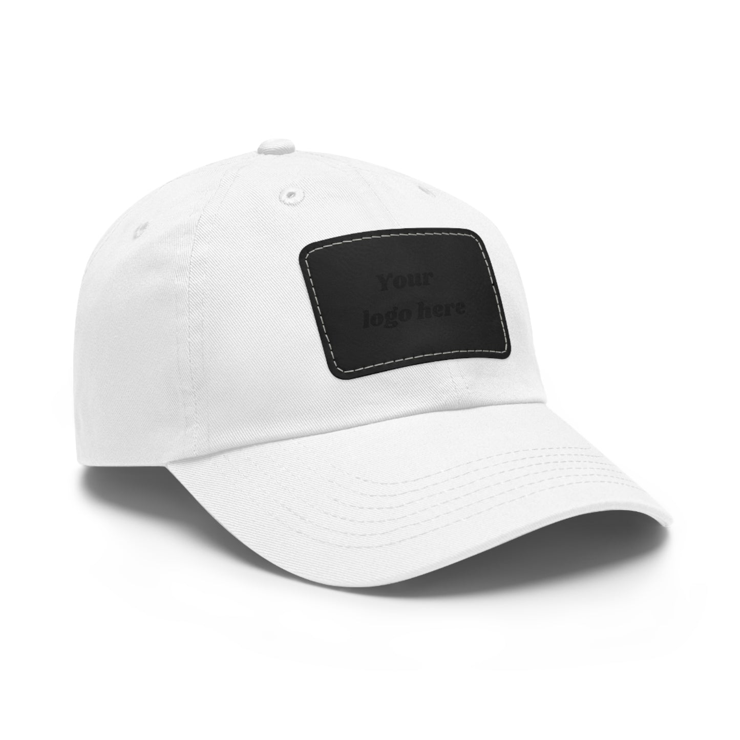 Customizable Dad Hat with Leather Patch