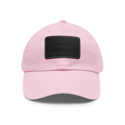 Customizable Dad Hat with Leather Patch